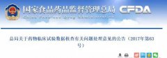 定稿了！臨床試驗數(shù)據(jù)核查有關問題處理意見的公告